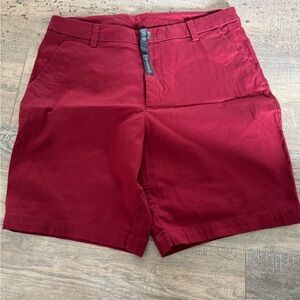 Lululemon Athletica Dark Red Flat Front Shorts